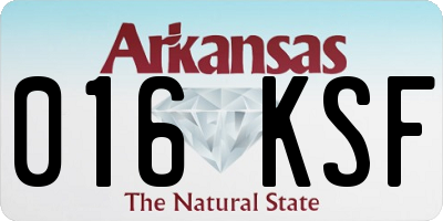AR license plate 016KSF