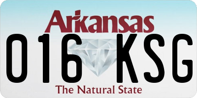 AR license plate 016KSG