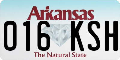 AR license plate 016KSH