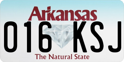 AR license plate 016KSJ