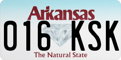 AR license plate 016KSK