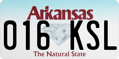 AR license plate 016KSL