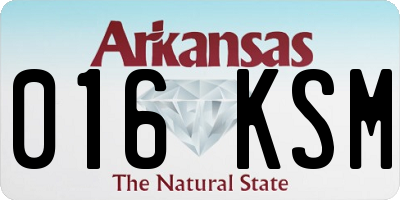AR license plate 016KSM