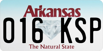 AR license plate 016KSP