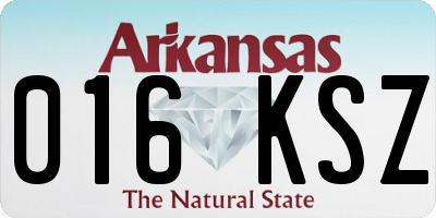 AR license plate 016KSZ