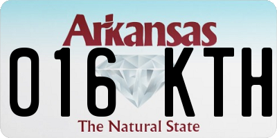 AR license plate 016KTH