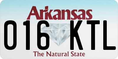 AR license plate 016KTL