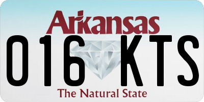 AR license plate 016KTS