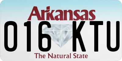 AR license plate 016KTU