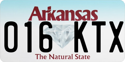 AR license plate 016KTX