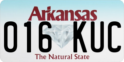 AR license plate 016KUC