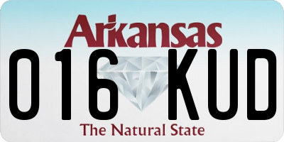 AR license plate 016KUD