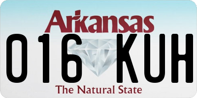 AR license plate 016KUH