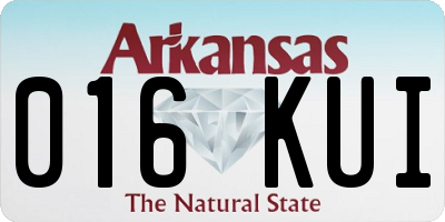 AR license plate 016KUI