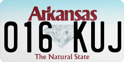 AR license plate 016KUJ