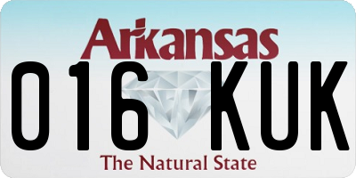 AR license plate 016KUK