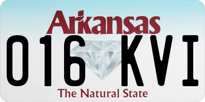 AR license plate 016KVI