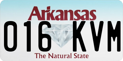 AR license plate 016KVM