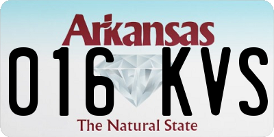 AR license plate 016KVS