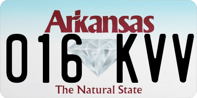 AR license plate 016KVV