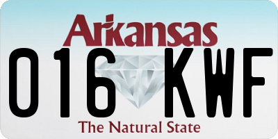 AR license plate 016KWF