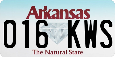 AR license plate 016KWS