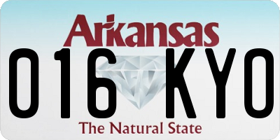AR license plate 016KYO