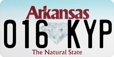 AR license plate 016KYP