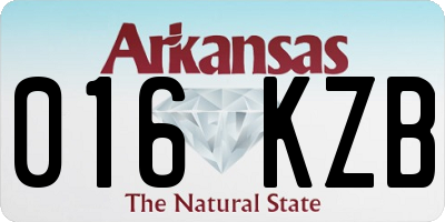 AR license plate 016KZB