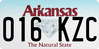 AR license plate 016KZC