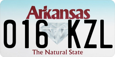 AR license plate 016KZL