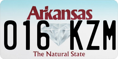 AR license plate 016KZM