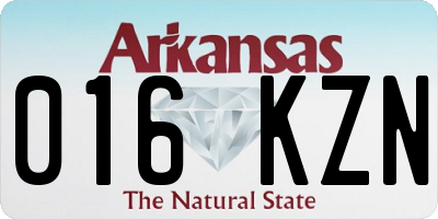 AR license plate 016KZN