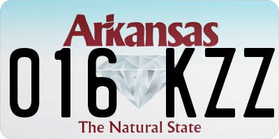 AR license plate 016KZZ