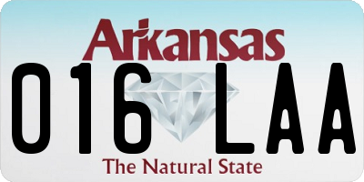 AR license plate 016LAA