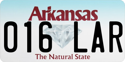 AR license plate 016LAR