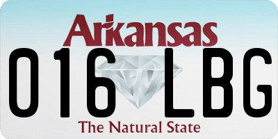 AR license plate 016LBG
