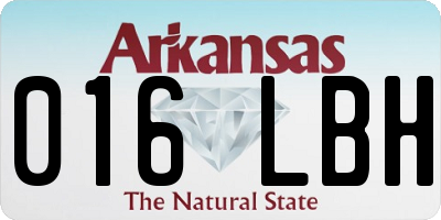 AR license plate 016LBH