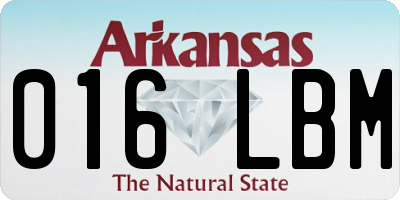 AR license plate 016LBM