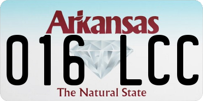 AR license plate 016LCC