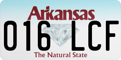 AR license plate 016LCF