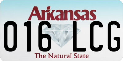 AR license plate 016LCG
