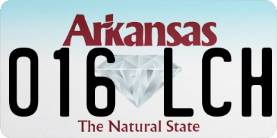 AR license plate 016LCH