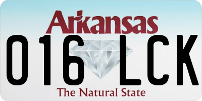 AR license plate 016LCK