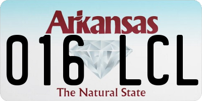 AR license plate 016LCL