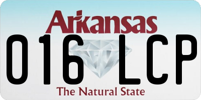 AR license plate 016LCP