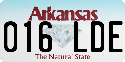 AR license plate 016LDE