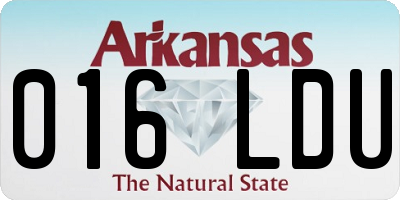 AR license plate 016LDU
