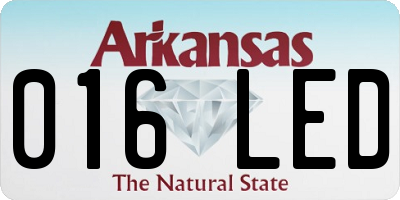 AR license plate 016LED