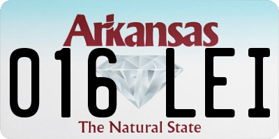 AR license plate 016LEI
